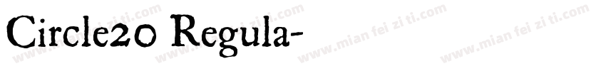 Circle20 Regula字体转换